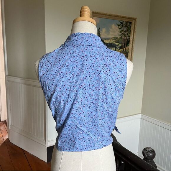 Vintage Daisy Duke Ann Taylor Floral Top S - Picture 5 of 6
